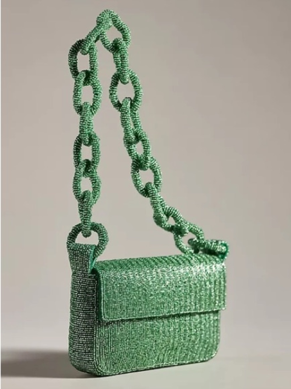 Anthropologie Maeve Fiona Beaded Bag Chain Edition